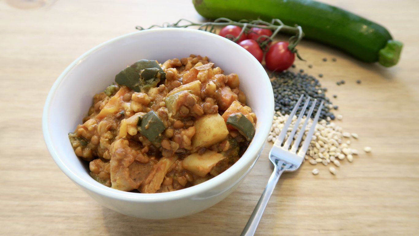 Recipe – Barley, Puy Lentil & Vegetable Hearty Stew (Instant Pot)